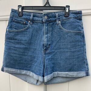 Sz10 Cuffed Denim Jean Shorts by H&M